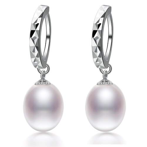 Boucles d'oreilles perles naturelles culture S925 pour femme