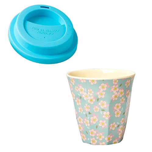 Rice - Bicchiere in melamina e coperchio in