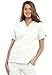 Cherokee womens V Neck medical scrubs shirts, White, X-Large US