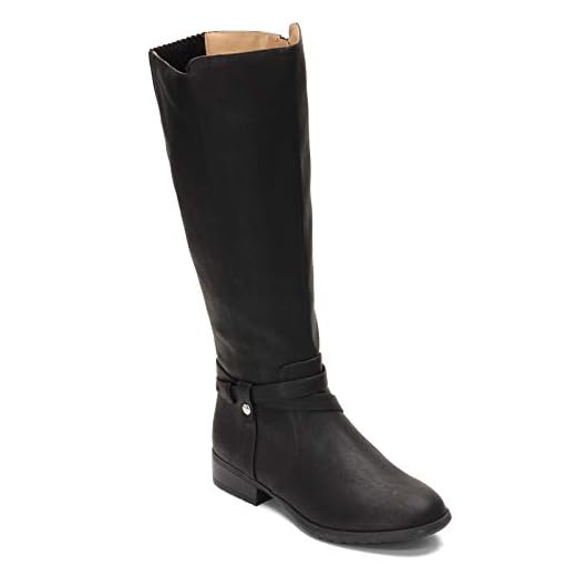 Life Stride Women's Xtrovert-Wc Knee High Boot, Black Wide Calf, 9