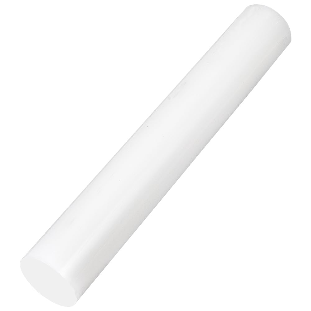 AHANDMAKER HDPE Plastic Rods 2 x 13 inch White Polyethylene High Density Round Dowel Rods for Mechanical Parts Hardware Industrial DIY Crafts Projects Home Decoration