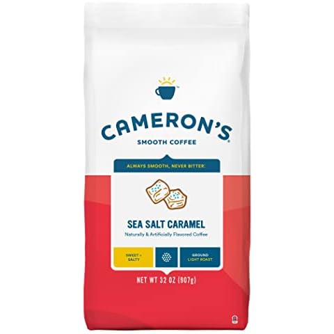 Cameron's Coffee Roasted Ground Coffee, Sea Salt Caramel, 32 Oz Cover