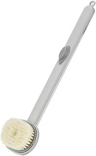 Long Handle Liquid Bath Brush Multifunctional Soft Bristle Back Brush with Shower Detachable Brush Long Handle Body Brush Gel Storage Groove Back Brush