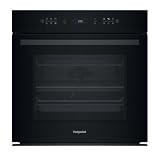 Hotpoint HOI78PPT1SBUK Built In Single Electric Oven, 73L Capacity, Pyrolytic & Hydrolytic Cleaning, Air Fry, Active Multiflow, Meat Probe, Touch Controls, A+ Energy Rating, Black