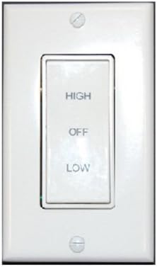 Air Vent 58030 2SPD Wall Switch, 1-(Pack), White