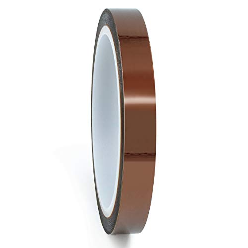 Bertech High-Temperature Polyimide Masking Tape, 1 Mil Thick, 5/16 Inch x 36 Yards - UL Recognized