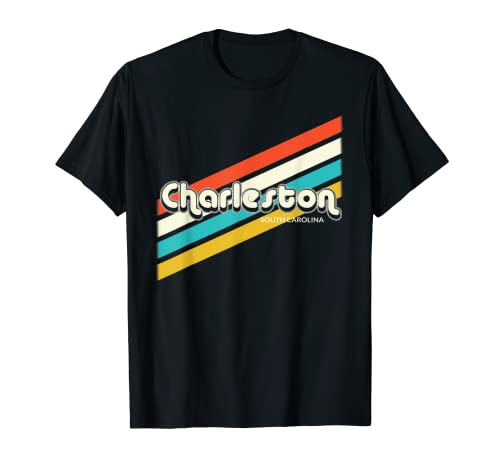 Charleston South Carolina 70er Jahre Retro Color SC Local Souvenir T-Shirt