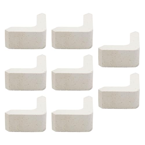 8 Pieces Pottery Kiln Posts Support Stilts Reusable for Ceramics L Shaped Mullite Pillars