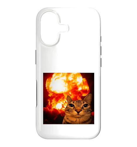Everything's Fine Cat Explosion Funny Meme �X�}�z�P�[�X iPhone 17 �p