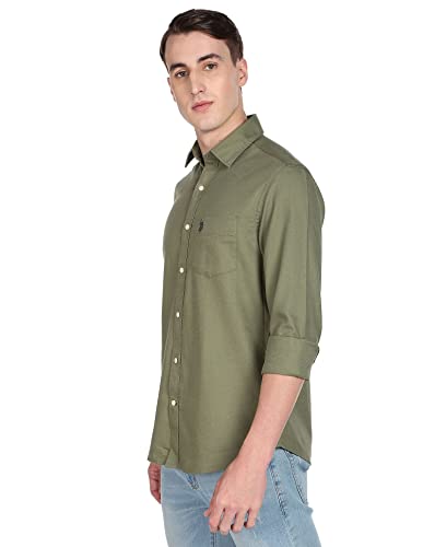 Image of U.S. Polo ASSN. Men's Cotton Slim Fit Shirt