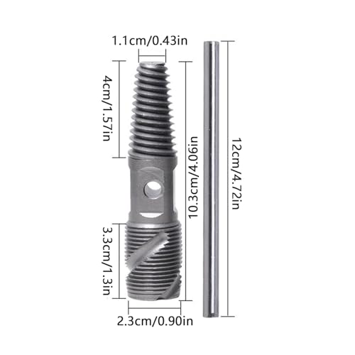 Extractor de tornillo para retirar pernos rotos en grifos y sanitarios 5