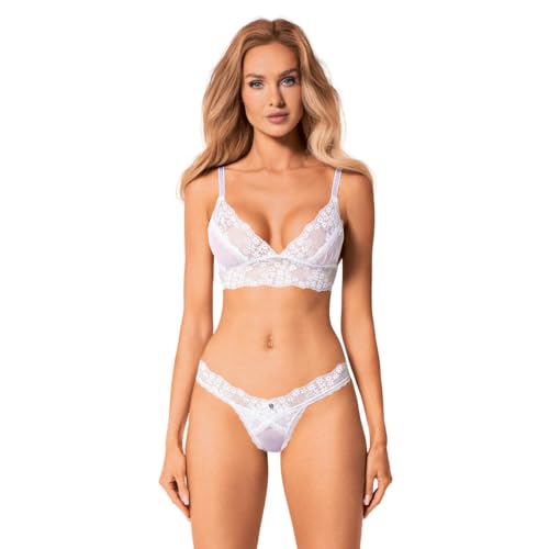 Ensemble de lingerie Heavenlly Obsessive : la pureté du blanc haut de gamme XL/XXL