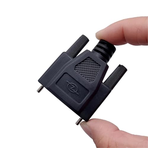 Carcasa de inyección única DB25 negra para conectores serie macho y hembra 7