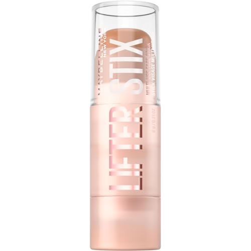 Maybelline New York - Stick Viso Multiuso - Look Naturale e Strutturato - Unifica e illumina la carnagione, scolpisce il viso, corregge le imperfezioni - Lifter Stix - Tonalità: 55