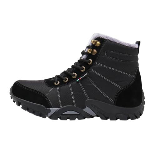 Zapatos de invierno con cordones para hombre, calzado cómodo de algodón estilo casual