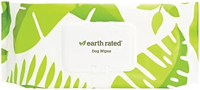 Earth Rated Dog Wipes, Thick Plant Based Grooming Wipes For Easy Use on Paws, Body and Bum, Lavender-Scented, 100-Count