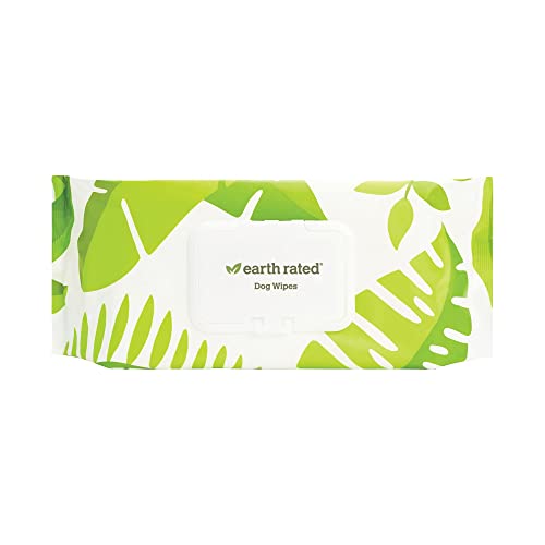 Earth Rated Dog Wipes, Thick Plant Based Grooming Wipes For Easy Use On Paws, Body, And Bum, Lavender Scented, 100 Count #TOP1