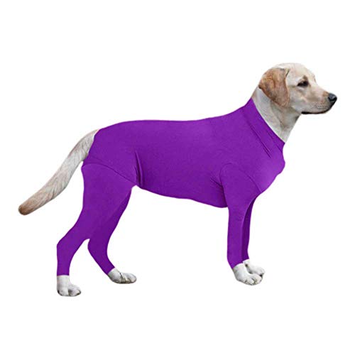 Qlans Qlans Maglioni per cani da compagnia, Camicia di protezione per cani da postino per cani, Tuta per chirurgia post animali
