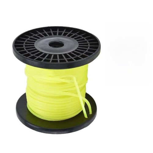 MonoSora Filo di ricambio per decespugliatore quadrato, giallo, 3 mm x 100 m, in nylon, per decespugliatori Efco, Honda, Bu Ko, Kaaz, Oleomac e altri
