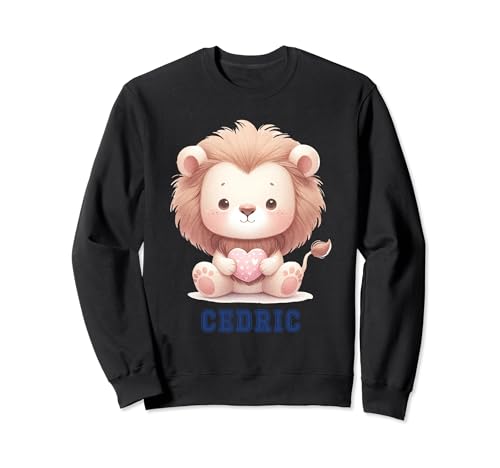 Cedric Baby Lion Baby Boy Name Sweatshirt