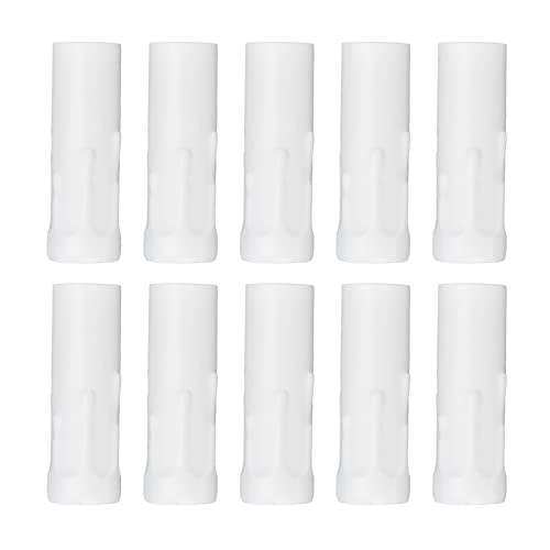 10Pcs E14 Candle Lamp Holder, Iron Base Tube 25x80mm Durable Replacement, Exquisite Craftsmanship for Crystal Chandeliers