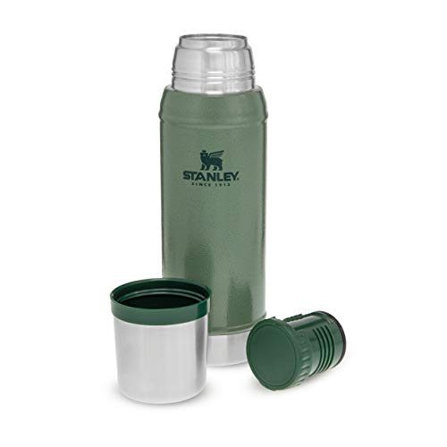 Stanley Classic Legendary Botella Termica 750ml - Mantiene Frío o Calor 20 Horas - Termo Cafe - Cantimplora Acero Inoxidable - Sin BPA - Apto Para Lavavajillas - Hammertone Green - Imagen 5