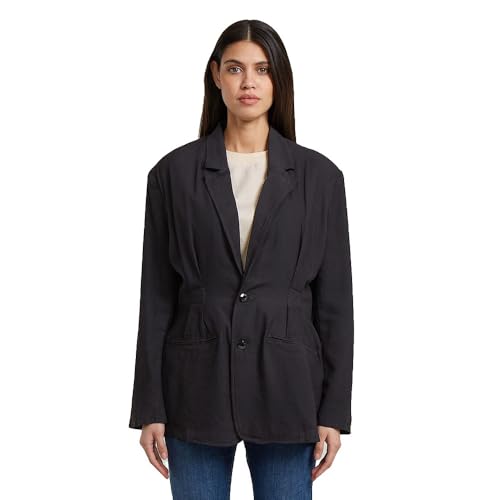 Blazer Femme G-Star Cinged Veste Cintrée Noire Chic