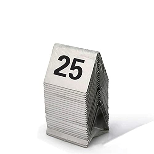 Cartes de numérotation de table en acier pour mariages et grands événements