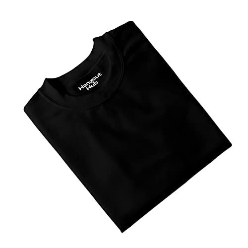 Image of Hangout Hub HH95 Tshirt for Womens | Regular Fit | Super Combed Cotton Women T-Shirt | Solid Plain Tees | Round Neck T Shirt | Half | Pack of 2 | 3 | 4 | 5 | 6
