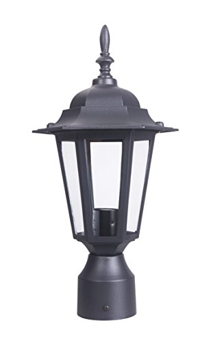 LIT-PaTH Outdoor Post Light Pole Lantern Lighting Fixture with One E26 Base Max