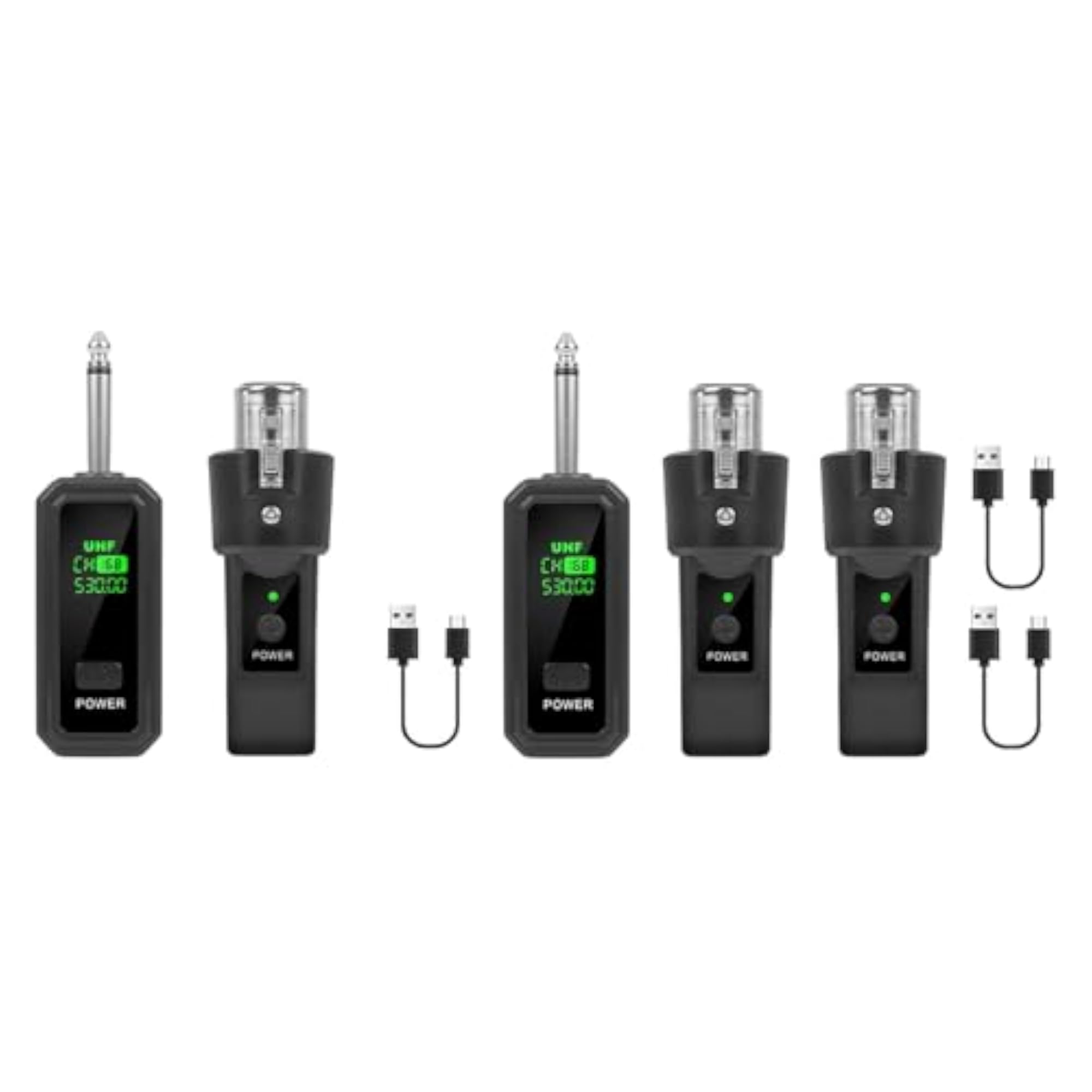 Wireless Audio Transmitter Receiver Microphone System
