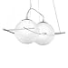 Produktbild NEG Hängeleuchte DuoPalloni (18,0cm Kugel-Durchmesser) Deckenlampe aus Opalglas und Edelstahl