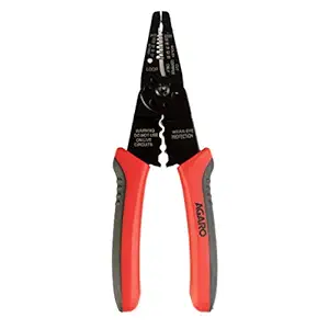 AGARO Multi-Purpose Wire Stripper & Cutter, 10-22 AWG/0.6-2.6 mm solid copper wire or aluminum cables