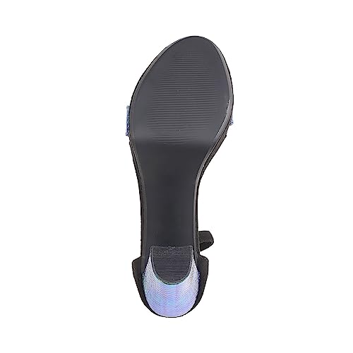 Mochi Women Black Synthetic Leather Heel Sandal UK/4 EU/37 - Image 7