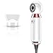 Qicool - Secador de pelo de viaje, Smart Heat Control que protege el cabello, compacto y ligero, con concentrador, para viajes, hogar, 800 W, color blanco