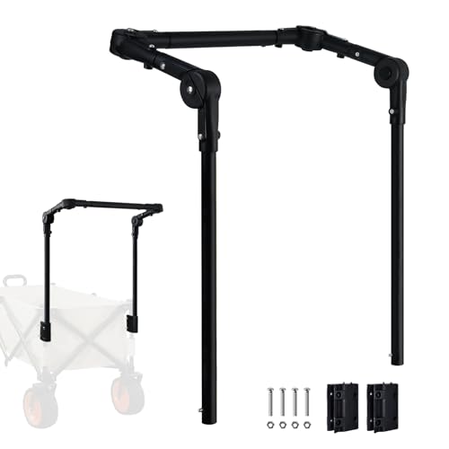 Image of VOONKE Folding Wagon with Adjustable Width Push-Pull Stroller Handle
