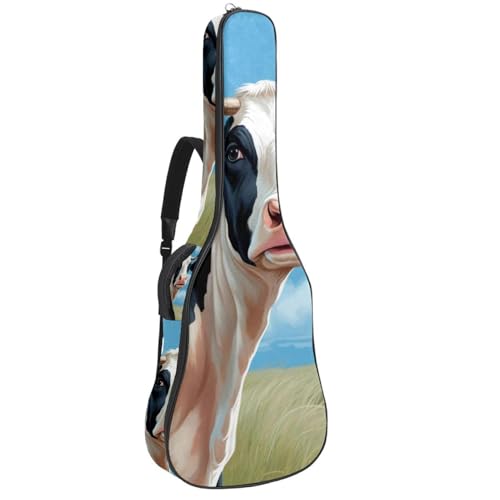 Grand étui de guitare étanche avec couche de protection antichoc multipoche