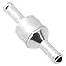 Inline Non-Return Check Valve for Fuel Line, 6mm-12mm Aluminum for One-Way Valve for Gas, Water, Air, Vacuum, Compatible with Carburetor & Marine, Automotive, RV, Agriculture Systems(6mm)