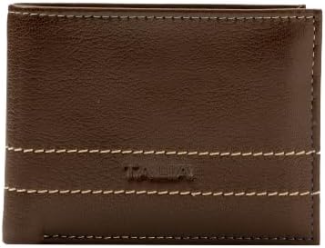 TALIAPompei Large Slimfold-Our Leather Large Slimfold Wallet, a Stylish and Functional Accessory Designed to Keep Your Essentials Organized with a Touch of Timeless Elegance. (Brown)
