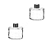 2 Pcs 50ml/1.7oz Clear Round Empty Glass Diffuser Bottles Jars Containers Fragrance Reed Diffuser Accessories with Black Lid for Bedroom Living Room Office Aromatherapy Oil Reed Diffusering
