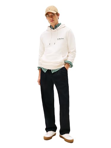 Tommy Hilfiger Men's Medium Weight Cotton Hoodie with Signature Graphic Herald Logo3