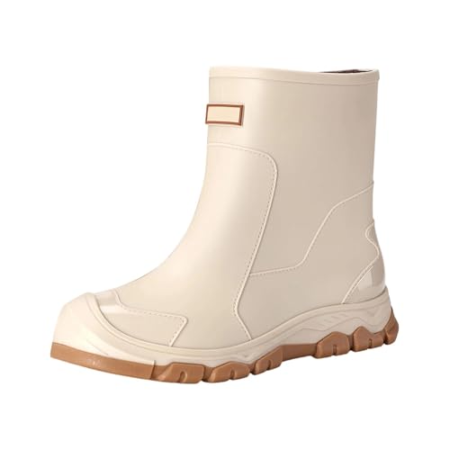 Botas de lluvia impermeables y antideslizantes para parejas, ligeras y tipo slip-on