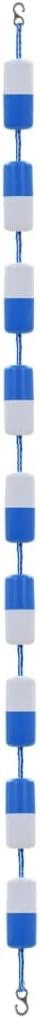 Durable Outdoor Portable Swimming Pool Safety Divider Rope, 19.7-Foot Blue & White ABS Plastic, for Clear Pool Area Demarcation, Enhancing Safety Around hot tub, spa