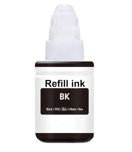 RC PRINT GI 790 Ink for Canon G1000, G1010, G1100, G2000, G2002, G2010, G2012, G2100, G3000, G3010, G3012, G3100, G4000, G4010, Pack of 1 Black 135ml