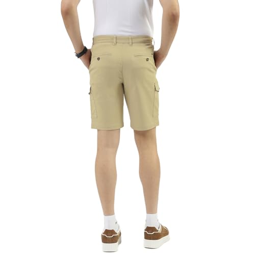 Image of UNITED COLORS OF BENETTON Men Solid Slim Fit Shorts