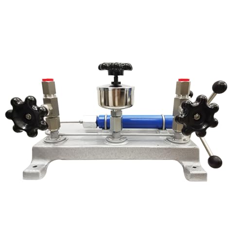 LGXEnzhuo Hydraulic Pressure Calibrator Vacuum Force Pump Calibrator Manual Pressure Gauge Tester for Lab/Factories/Colleges 0-6Mpa