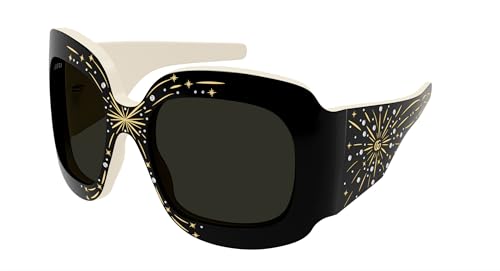 Gucci GG1093S Hollywood Runway Oversized Wrap Shape Sunglasses + Bundle with eSHADES Luxury Eyewear Kit