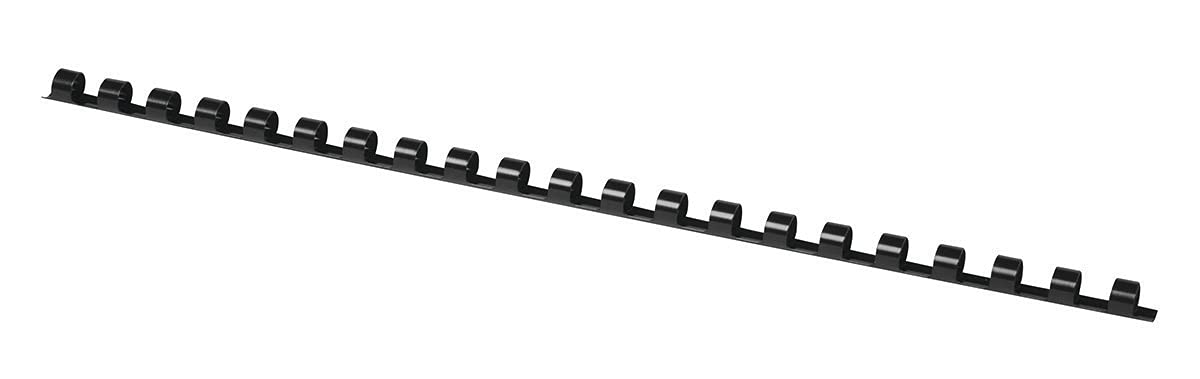 Binding Combs Office Products A4 8mm (45 Sheets) 100 Pcs Black/Presentation/Type-21 Rings/Kind-Spiral/Material-Plastic/Colour-Black/Format-A4 / Size-8mm