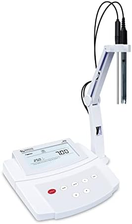 Bante 210 Benchtop pH Meter | Lab pH Meter for Routine Measurements, ±0.01 pH Accuracy, 3 Points Calibration, Equipped with pH Electrode, Temperature Probe and Buffers