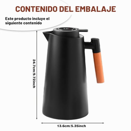 Termo de 1 L para café caliente durante doce horas en la oficina o el hogar 3
